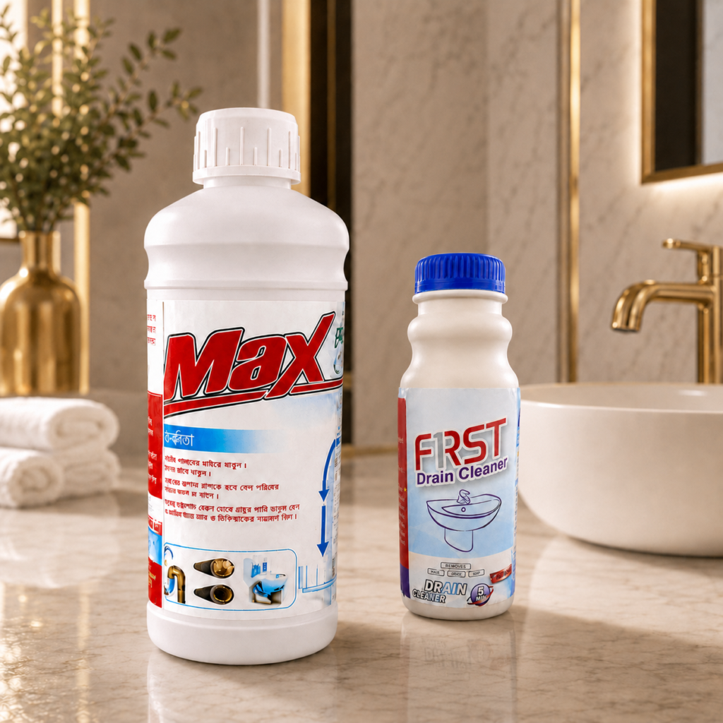 High-Efficiency Drain & Sink Cleaner (Liquid + Powder)